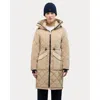 Alpenhaus Arly Elongated Hybrid Lightweight Puffer Coat In Neutral