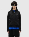 Alpenhaus Bornant Hybrid Insulated Bomber Jacket With Removable Hood In Black