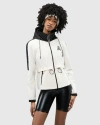 Alpenhaus Enneth Hooded Windbreaker With Adjustable Waist In Snow White