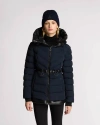 Alpenhaus Everlong Lightweight Herringbone Quilted Puffer With Lustre Detailing In Midnight