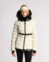 Alpenhaus Everlong Lightweight Herringbone Quilted Puffer With Lustre Detailing In Snow-white