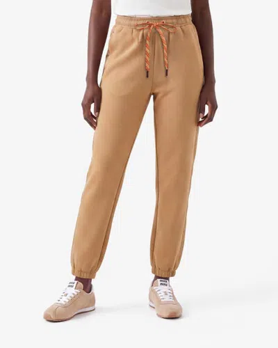 Alpenhaus Lauzet Neoprene Sweatpants With Elastic Cuff In Brown