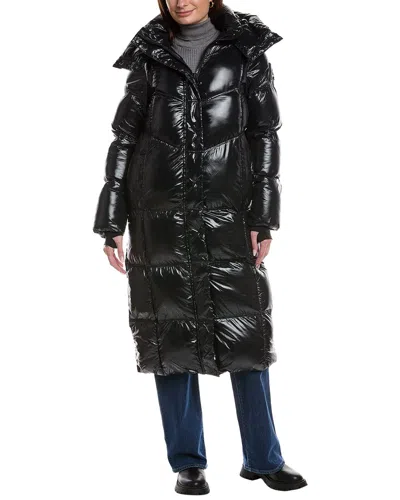 Alpenhaus Meribel Maxi Puffer Coat In Black