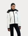 Alpenhaus Rousset Lightweight Cinched Puffer Jacket With Contrast Detailing In White