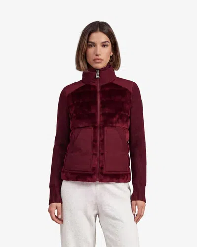 Alpenhaus Turini Velvet Short Hybrid Lightweight Jacket In Red