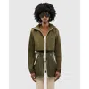 Alpenhaus Valmenier Raincoat With Retractable Hood In Olive