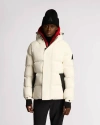 Alpenhaus Virterre Expedition Puffer With Contrast Double Hood In Snow-white