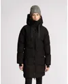 Alpenhaus Cluze Mid-length Puffer With Square Quilting In Black