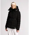 Alpenhaus Everlong Lightweight Herringbone Quilted Puffer With Lustre Detailing In Black