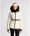 Alpenhaus Everlong Lightweight Herringbone Quilted Puffer With Lustre Detailing In White