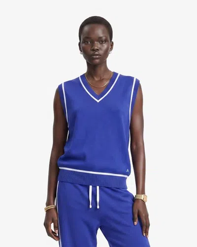 Alpenhaus Women's Knitted Avezac Sleeveless Top In Blue