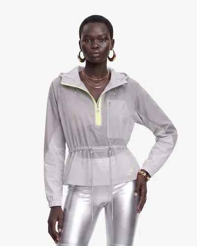 Alpenhaus Women's Rossat Semi-sheer Windbreaker In Gray