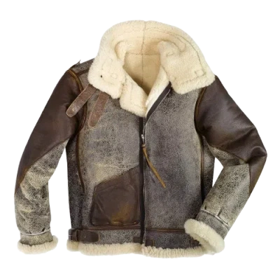 Pre-owned Alpha 100 Mission B-3 Bomber Jacket In Brown