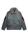 Alpha Industries 1960s Canadian Airforce Type Iii Zip Jacket In Gray