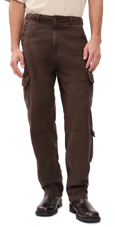 Alpha Industries Acu Cargo Relaxed Fit Pants Hickory In Burgundy