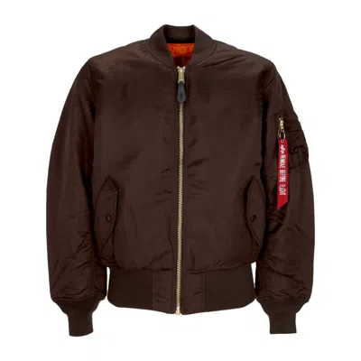 ALPHA INDUSTRIES AI MA-1 HUNTER BROWN MEN'S BOMBER JACKET
