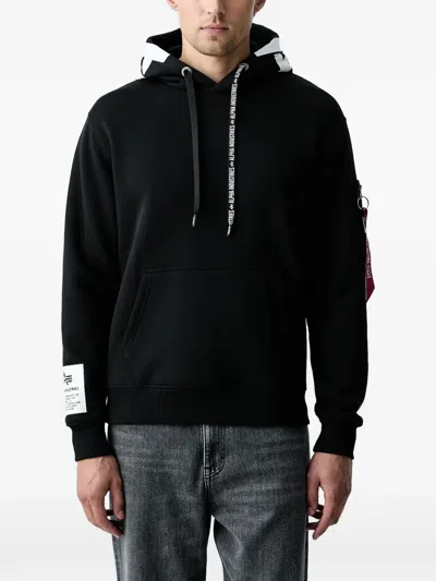 Alpha Industries Alpha Hoodie In Black