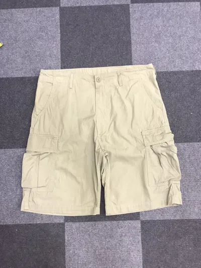 Pre-owned Alpha Industries Alpha Ind. Military Short Cargo Pant In Green