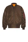 Alpha Industries Alpha Ma-1 Flight Jacket Espresso In Brown