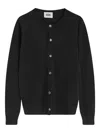 Alpha Industries Alpha Studio Button Cardigan In Black