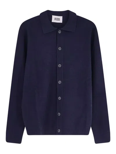 Alpha Industries Alpha Studio Buttoned Cardigan In Animal Print