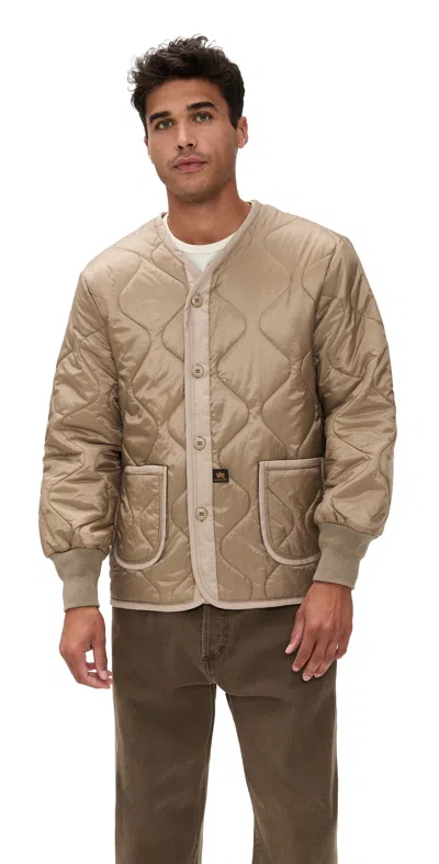 Alpha Industries Als/92 Liner Vintage Khaki In Brown