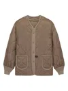 Alpha Industries Als/92 Onion-quilted Jacket In Brown