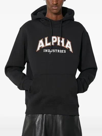 ALPHA INDUSTRIES ARCH-LOGO HOODIE
