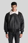 Alpha Industries B-15 Bomber Jacket In Black Polyester In Black