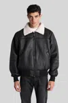 Alpha Industries B-15 Bomber Jacket In Black Polyester In Black