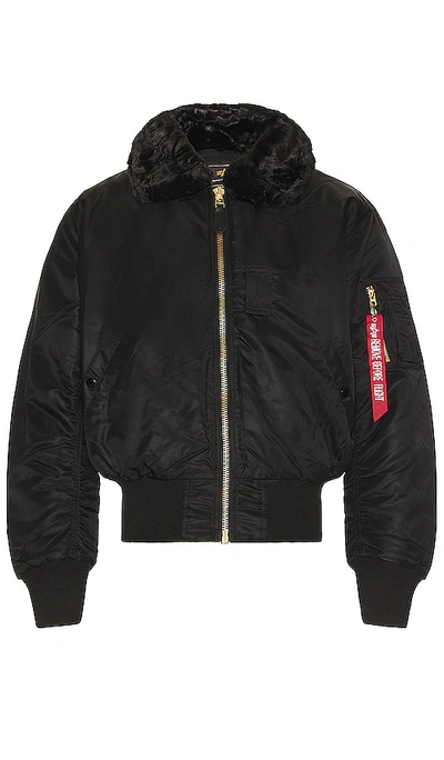 Alpha Industries B-15 Heritage Fit Flight Jacket In Black