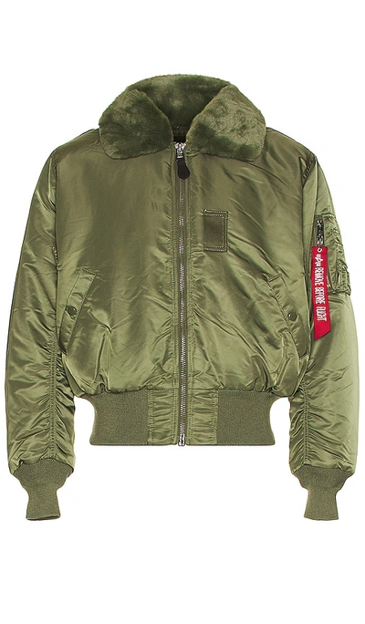 Alpha Industries B-15 Heritage Fit Flight Jacket In Sage