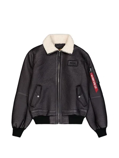 Alpha Industries B-15-3 Bomber Jacket In Black