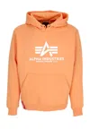 Alpha Industries Basic Hoodie Tangerine Men's Hoodie In Orange