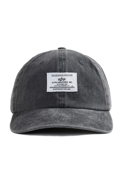 Alpha Industries Battlewash Cap In Black