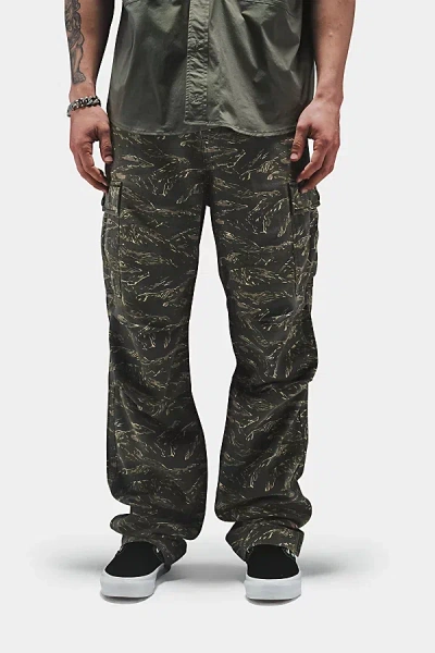 Alpha Industries Bdu Cargo Pant In Tiger Camo, Men's At Urban Outfitters In Green