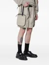 Alpha Industries Belted Cargo Shorts In Gray