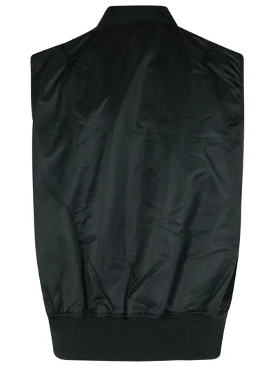 Alpha Industries Black Nylon Vest In Nero