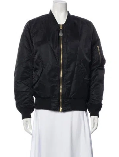 Pre-owned Alpha Industries Bomber Jacket In Black