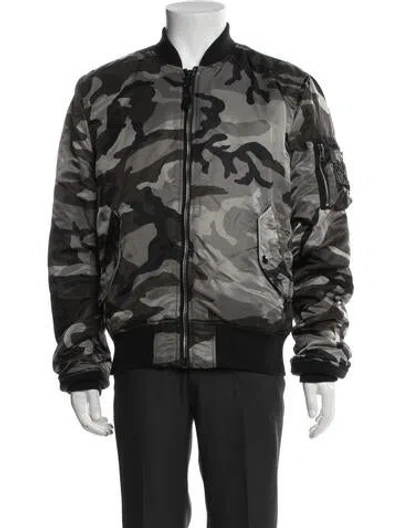Pre-owned Alpha Industries Bomber Jacket In Black