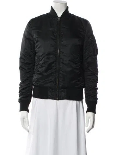 Pre-owned Alpha Industries Bomber Jacket In Black