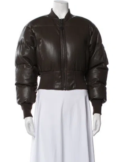 Pre-owned Alpha Industries Bomber Jacket In Brown