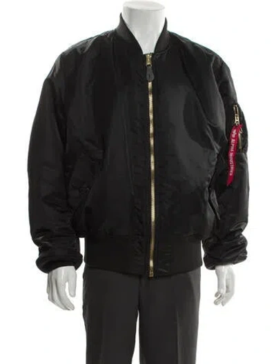 Pre-owned Alpha Industries Bomber Jacket In Gray