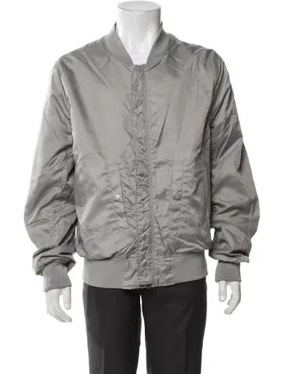 Pre-owned Alpha Industries Bomber Jacket In Gray