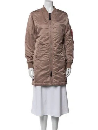 Pre-owned Alpha Industries Bomber Jacket In Pink
