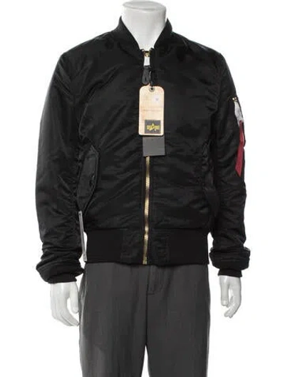Pre-owned Alpha Industries Bomber Jacket W/ Tags In Black