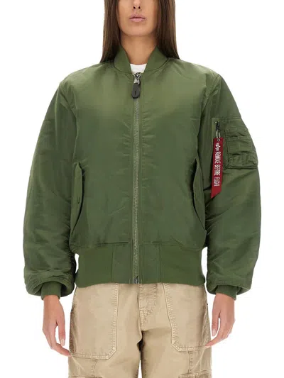 Alpha Industries Bomber "ma-1" Unisex In Green