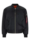 Alpha Industries Bomber Reversibile Ma-1 Heritage In Black