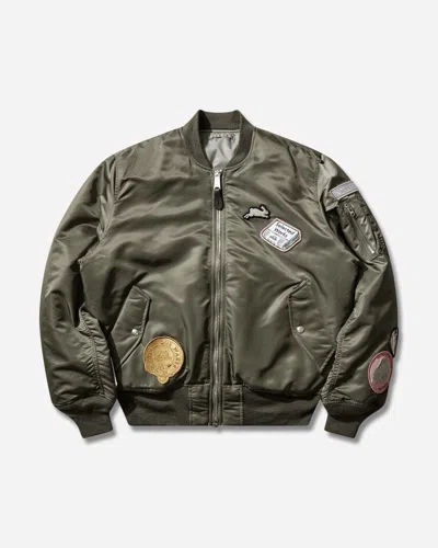 Alpha Industries Bunney Ma-1 Bomber Jacket Vintage In Green