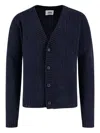 Alpha Industries Button Cardigan In Blue